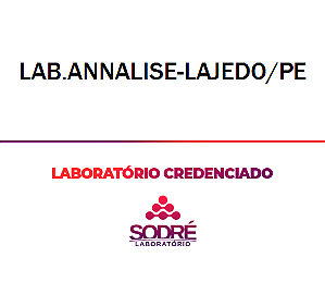 Exame Toxicológico - Lajedo-PE - LAB.ANNALISE-LAJEDO/PE (C.N.H, Empregado CLT, Concurso Público)
