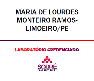 Exame Toxicológico - Limoeiro-PE - MARIA DE LOURDES MONTEIRO RAMOS-LIMOEIRO/PE (C.N.H, Empregado CLT, Concurso Público)