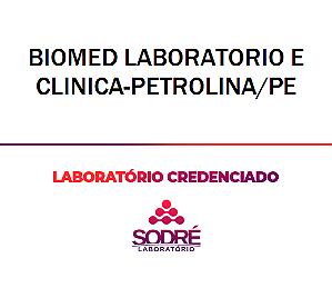 Exame Toxicológico - Petrolina-PE - BIOMED LABORATORIO E CLINICA-PETROLINA/PE (C.N.H, Empregado CLT, Concurso Público)