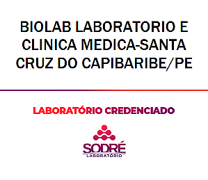 Exame Toxicológico - Santa Cruz Do Capibaribe-PE - BIOLAB LABORATORIO E CLINICA MEDICA-SANTA CRUZ DO CAPIBARIBE/PE (C.N.H, Empregado CLT, Concurso Público)