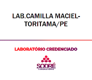 Exame Toxicológico - Toritama-PE - LAB.CAMILLA MACIEL-TORITAMA/PE (C.N.H, Empregado CLT, Concurso Público)