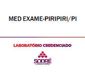 Exame Toxicológico - Piripiri-PI - MED EXAME-PIRIPIRI/PI (C.N.H, Empregado CLT, Concurso Público)