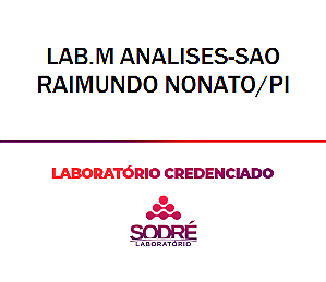 Exame Toxicológico - Sao Raimundo Nonato-PI - LAB.M ANALISES-SAO RAIMUNDO NONATO/PI (C.N.H, Empregado CLT, Concurso Público)