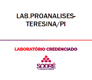 Exame Toxicológico - Teresina-PI - LAB.PROANALISES-TERESINA/PI (C.N.H, Empregado CLT, Concurso Público)