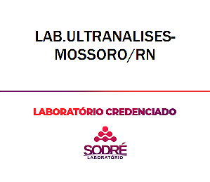 Exame Toxicológico - Mossoro-RN - LAB.ULTRANALISES-MOSSORO/RN (C.N.H, Empregado CLT, Concurso Público)