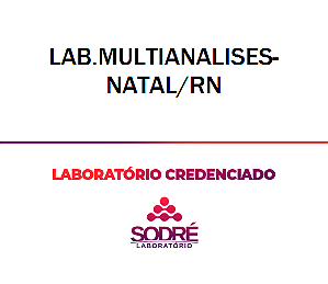 Exame Toxicológico - Natal-RN - LAB.MULTIANALISES-NATAL/RN (C.N.H, Empregado CLT, Concurso Público)
