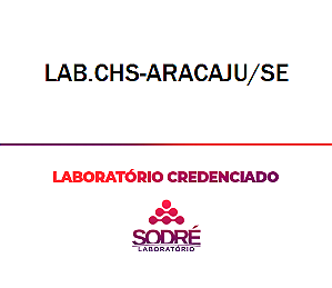 Exame Toxicológico - Aracaju-SE - LAB.CHS-ARACAJU/SE (C.N.H, Empregado CLT, Concurso Público)