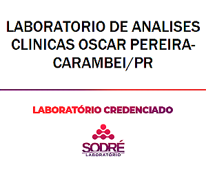 Exame Toxicológico - Carambei-PR - LABORATORIO DE ANALISES CLINICAS OSCAR PEREIRA-CARAMBEI/PR (C.N.H, Empregado CLT, Concurso Público)