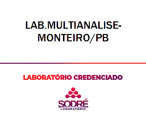 Exame Toxicológico - Monteiro-PB - LAB.MULTIANALISE-MONTEIRO/PB (C.N.H, Empregado CLT, Concurso Público)