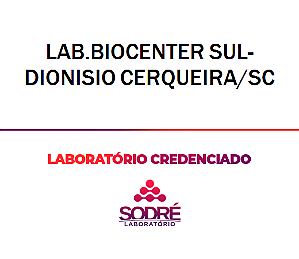 Exame Toxicológico - Dionisio Cerqueira-SC - LAB.BIOCENTER SUL-DIONISIO CERQUEIRA/SC (C.N.H, Empregado CLT, Concurso Público)