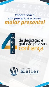 Exame Toxicológico - Guabiruba-SC - LABORATORIO IRMAOS MULLER-GUABIRUBA/SC (C.N.H, Empregado CLT, Concurso Público)