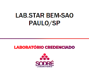 Exame Toxicológico - Sao Paulo-SP - LAB.STAR BEM-SAO PAULO/SP (C.N.H, Empregado CLT, Concurso Público)
