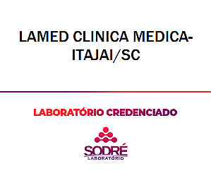 Exame Toxicológico - Itajai-SC - LAMED CLINICA MEDICA-ITAJAI/SC (C.N.H, Empregado CLT, Concurso Público)