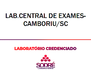 Exame Toxicológico - Camboriu-SC - LAB.CENTRAL DE EXAMES-CAMBORIU/SC (C.N.H, Empregado CLT, Concurso Público)