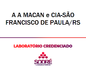 Exame Toxicológico - Sao Francisco De Paula-RS - A A MACAN E CIA-SÃO FRANCISCO DE PAULA/RS (C.N.H, Empregado CLT, Concurso Público)