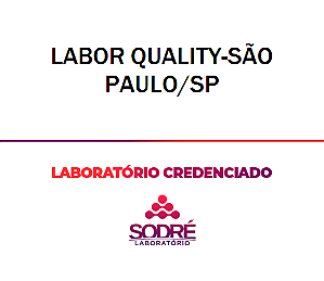 Exame Toxicológico - Sao Paulo-SP - LABOR QUALITY-SÃO PAULO/SP (C.N.H, Empregado CLT, Concurso Público)