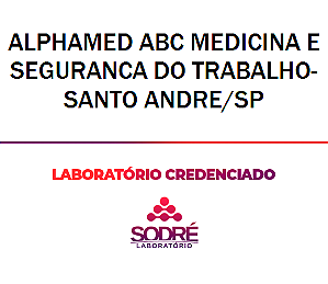 Exame Toxicológico - Santo Andre-SP - ALPHAMED ABC MEDICINA E SEGURANCA DO TRABALHO-SANTO ANDRE/SP (C.N.H, Empregado CLT, Concurso Público)