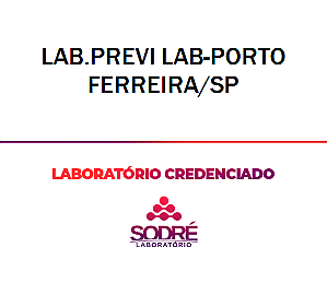 Exame Toxicológico - Porto Ferreira-SP - LAB.PREVI LAB-PORTO FERREIRA/SP (C.N.H, Empregado CLT, Concurso Público)