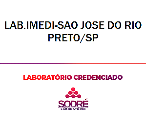 Exame Toxicológico - Sao Jose Do Rio Preto-SP - LAB.IMEDI-SAO JOSE DO RIO PRETO/SP (C.N.H, Empregado CLT, Concurso Público)