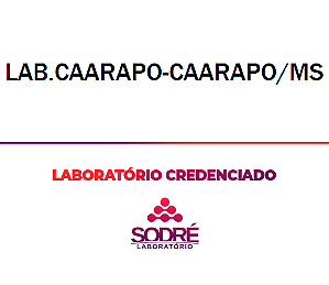 Exame Toxicológico - Caarapo-MS - LAB.CAARAPO-CAARAPO/MS (C.N.H, Empregado CLT, Concurso Público)