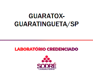 Exame Toxicológico - Guaratingueta-SP - GUARATOX-GUARATINGUETA/SP (C.N.H, Empregado CLT, Concurso Público)