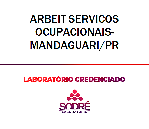 Exame Toxicológico - Mandaguari-PR - ARBEIT SERVICOS OCUPACIONAIS-MANDAGUARI/PR (C.N.H, Empregado CLT, Concurso Público)