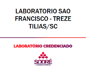 Exame Toxicológico - Treze Tilias-SC - LABORATORIO SAO FRANCISCO - TREZE TILIAS/SC (C.N.H, Empregado CLT, Concurso Público)