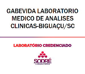 Exame Toxicológico - Biguacu-SC - GABEVIDA LABORATORIO MEDICO DE ANALISES CLINICAS-BIGUAÇU/SC (C.N.H, Empregado CLT, Concurso Público)