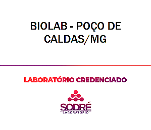 Exame Toxicológico - Pocos De Caldas-MG - BIOLAB - POÇO DE CALDAS/MG (C.N.H, Empregado CLT, Concurso Público)