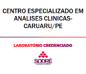 Exame Toxicológico - Caruaru-PE - CENTRO ESPECIALIZADO EM ANALISES CLINICAS-CARUARU/PE (C.N.H, Empregado CLT, Concurso Público)