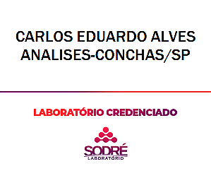 Exame Toxicológico - Conchas-SP - CARLOS EDUARDO ALVES ANALISES-CONCHAS/SP (C.N.H, Empregado CLT, Concurso Público)