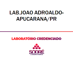 Exame Toxicológico - Apucarana-PR - LAB.JOAO ADROALDO-APUCARANA/PR (C.N.H, Empregado CLT, Concurso Público)