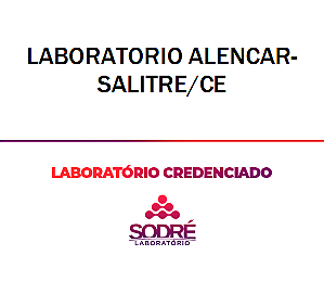 Exame Toxicológico - Salitre-CE - LABORATORIO ALENCAR-SALITRE/CE (C.N.H, Empregado CLT, Concurso Público)