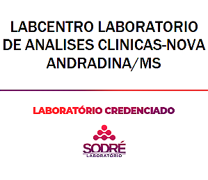 Exame Toxicológico - Nova Andradina-MS - LABCENTRO LABORATORIO DE ANALISES CLINICAS-NOVA ANDRADINA/MS (C.N.H, Empregado CLT, Concurso Público)