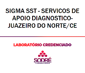 Exame Toxicológico - Juazeiro Do Norte-CE - SIGMA SST - SERVICOS DE APOIO DIAGNOSTICO-JUAZEIRO DO NORTE/CE (C.N.H, Empregado CLT, Concurso Público)