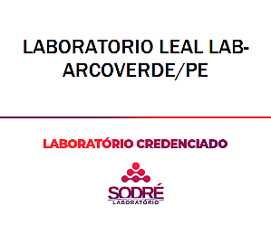 Exame Toxicológico - Arcoverde-PE - LABORATORIO LEAL LAB-ARCOVERDE/PE (C.N.H, Empregado CLT, Concurso Público)