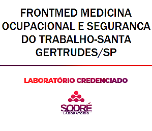 Exame Toxicológico - Santa Gertrudes-SP - FRONTMED MEDICINA OCUPACIONAL E SEGURANCA DO TRABALHO-SANTA GERTRUDES/SP (C.N.H, Empregado CLT, Concurso Público)