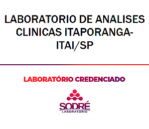 Exame Toxicológico - Itai-SP - LABORATORIO DE ANALISES CLINICAS ITAPORANGA-ITAI/SP (C.N.H, Empregado CLT, Concurso Público)