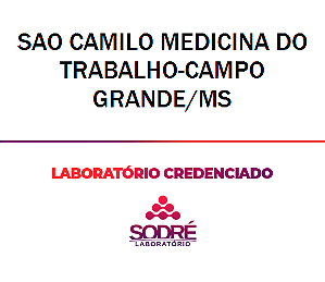 Exame Toxicológico - Campo Grande-MS - SAO CAMILO MEDICINA DO TRABALHO-CAMPO GRANDE/MS (C.N.H, Empregado CLT, Concurso Público)
