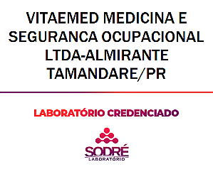 Exame Toxicológico - Almirante Tamandare-PR - VITAEMED MEDICINA E SEGURANCA OCUPACIONAL LTDA-ALMIRANTE TAMANDARE/PR (C.N.H, Empregado CLT, Concurso Público)