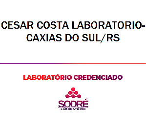 Exame Toxicológico - Caxias Do Sul-RS - CESAR COSTA LABORATORIO-CAXIAS DO SUL/RS (C.N.H, Empregado CLT, Concurso Público)