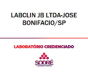 Exame Toxicológico - Jose Bonifacio-SP - LABCLIN JB LTDA-JOSE BONIFACIO/SP (C.N.H, Empregado CLT, Concurso Público)