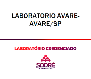 Exame Toxicológico - Avare-SP - LABORATORIO AVARE-AVARE/SP (C.N.H, Empregado CLT, Concurso Público)