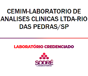 Exame Toxicológico - Rio Das Pedras-SP - CEMIM-LABORATORIO DE ANALISES CLINICAS LTDA-RIO DAS PEDRAS/SP (C.N.H, Empregado CLT, Concurso Público)