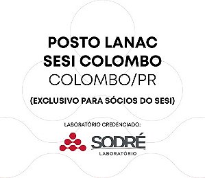 Exame Toxicológico - Colombo-PR - POSTO LANAC SESI COLOMBO - COLOMBO/PR (C.N.H, Empregado CLT, Concurso Público)