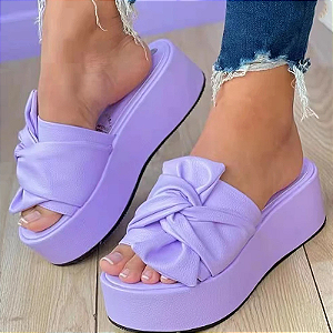 Sandalia Salto Lilas Super Fashion Conforto e Qualidade