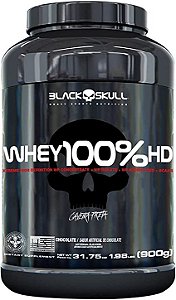 WHEY 100% HD BLACK SKULL - 900G (WPC, WPI E WPH)
