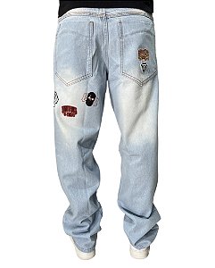 CALÇA JEANS FULL BORDADO "BACK"