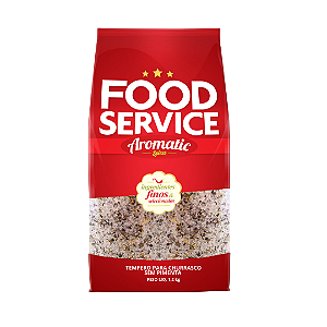 Tempero para Churrasco Sem pimenta Food Service 1,2kg