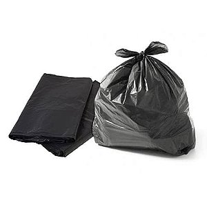 Saco para Lixo 100 lts 0,12 Super Pesado Preto - 100 un.